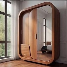 Kyle Handwoven Cane & Wood Storage Cabinet