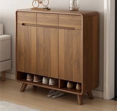 Nakos Cane Shoe Rack with Stylish Modern Design